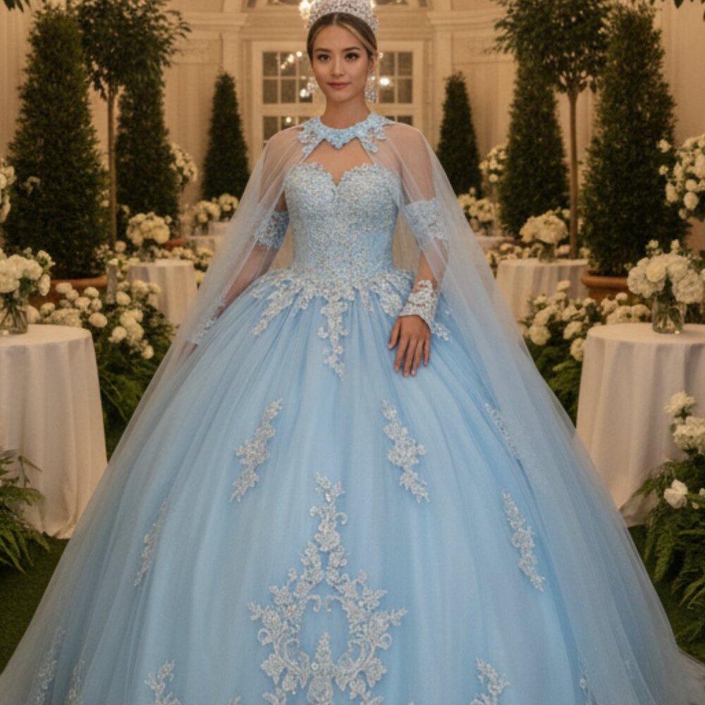 Sweet Sixteen Baby Blue Dancing Queen Style 1691